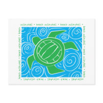 Turtle Beach Volleyball Post Card