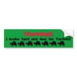Turtle bumper sticker bumper stickers