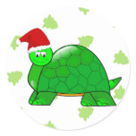 Turtle Christmas Sticker
