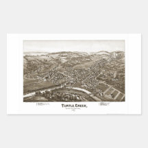 Turtle Creek Allegheny Rectangular Sticker