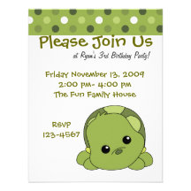 Turtle Cutie Invite