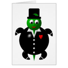 Turtle in a Tuxedo Card