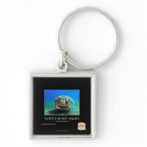 Turtle Is Not Angry Keychain