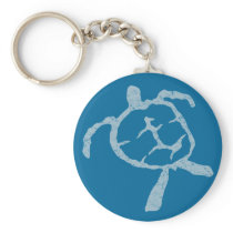 turtle-light blue keychains