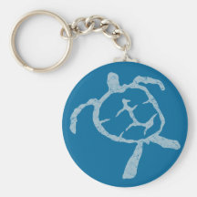 turtle-light blue keychains