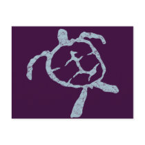 turtle-light blue postcards