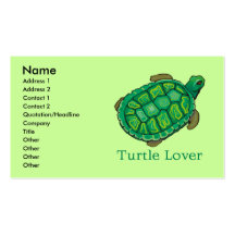 Turtle Lover Business Cards