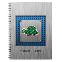 Turtle; Metal-look Note Book