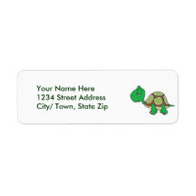 Turtle Return Address Labels