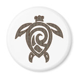 Turtle-shell-print magnets