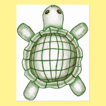 Turtle Sketch postcards