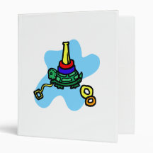 Turtle stack toy 3 ring binder
