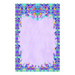 Turtle Symmetry Pattern Flame Stationery