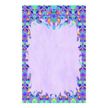 Turtle Symmetry Pattern Flame Stationery