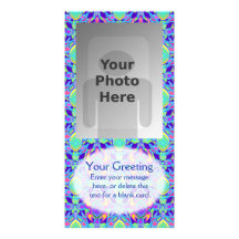 Turtle Symmetry Pattern Vertical Photo Card Tmplte