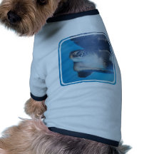 Turtle Underwater Dog T Shirt