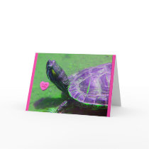 Turtle Valentine Greeting Cards