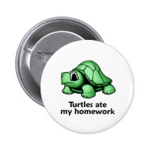 Turtles ate my Homework Pin