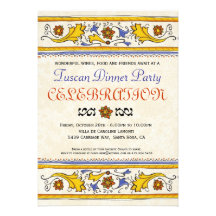 Tuscan Dinner Party Invitation