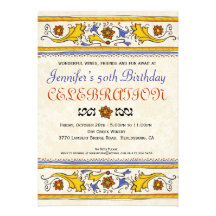 Tuscan Italian Party Invitation