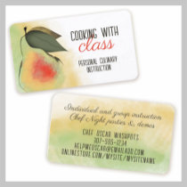 Tuscan pear cooking culinary business card