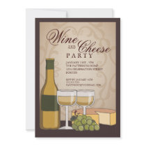 Tuscan Wine & Cheese Tasting Party Invitation