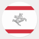 Tuscany, Italy flag Stickers