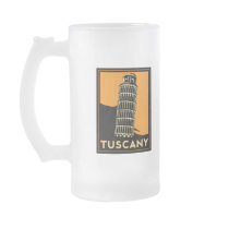 Tuscany Italy retro art deco travel poster Mug