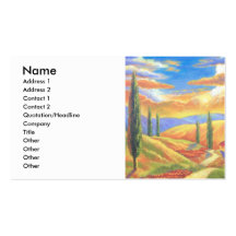 Tuscany Landscape Painting - Multi Business Card Templates