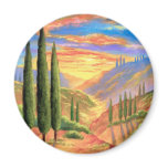 Tuscany Landscape Painting - Multi magnets