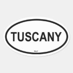 TUSCANY OVAL STICKER