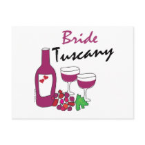 Tuscany Weddings, Bride Postcards