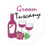 Tuscany Weddings, Groom stickers
