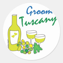 Tuscany Weddings, Groom Stickers