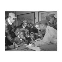 Tuskegee Airmen 332nd Fighter Group Pilots Postcard