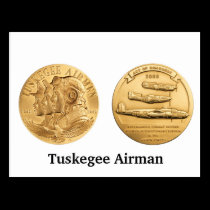 Tuskegee Airmen Gold Medal postcards