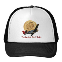 Tuskegee Red tail Mesh Hats