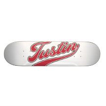 Tustin Script Skateboard Deck