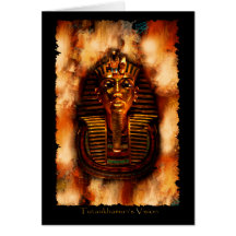 TUTANKHAMUN'S VISION Ancient Egyptian Pharaoh Card