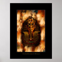 TUTANKHAMUN'S VISION Egyptian Art Poster