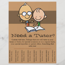 Tuteur Tutoring l'insecte promotionnel de feuille  Prospectus En Couleur