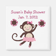 Tutu Cute Monkey Magnet/Keepsake/Party Favour