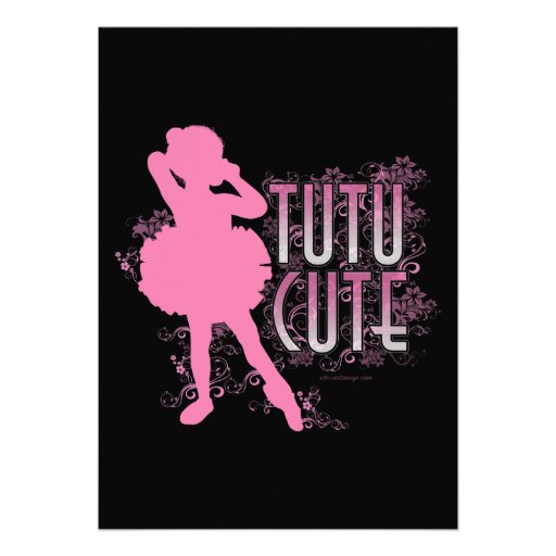 Tutu Cute party or recital invitation