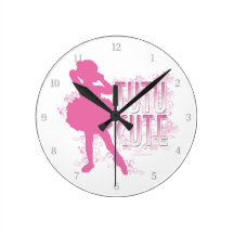 Tutu Cute Round Wall Clock
