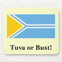Tuva Flag - Tuva or Bust! Mouse Mats