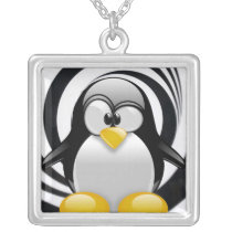Tux Lost in the Zone Pendant