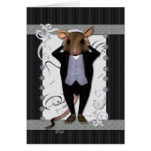 Tux Mouse 1 Greetings Card