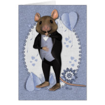 Tux Mouse 2 Greetings Card