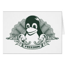 Tux Penguin - (Linux, Open Source, Copyleft, FSF) Cards