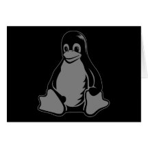 Tux Penguin - (Linux, Open Source, Copyleft, FSF) Greeting Card